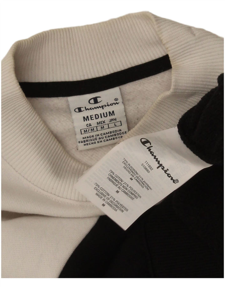 Champion Sudadera Gráfica para Mujer Jersey UK 44 Mediano Negro Colorblock