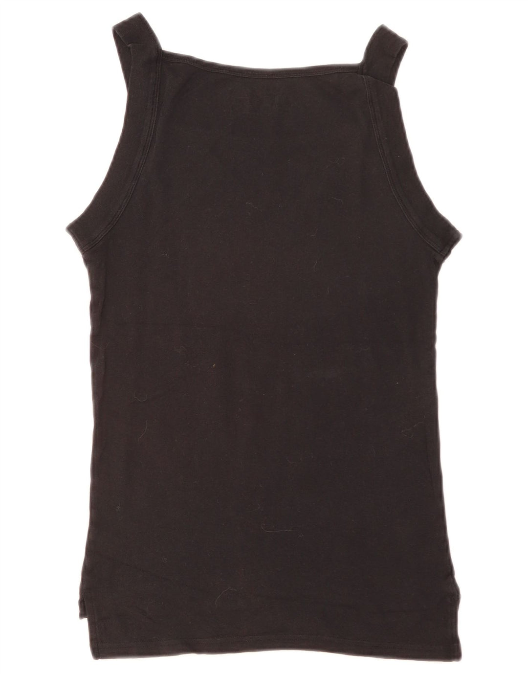Dickies - Camiseta sin mangas ajustada para mujer, talla 40, algodón negro mediano