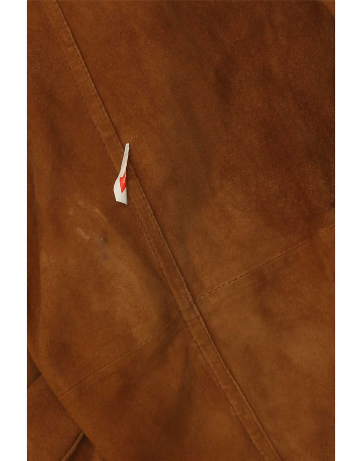 J. C. Twidd Abrigo de ante para hombre IT 54 2XL Cuero beige