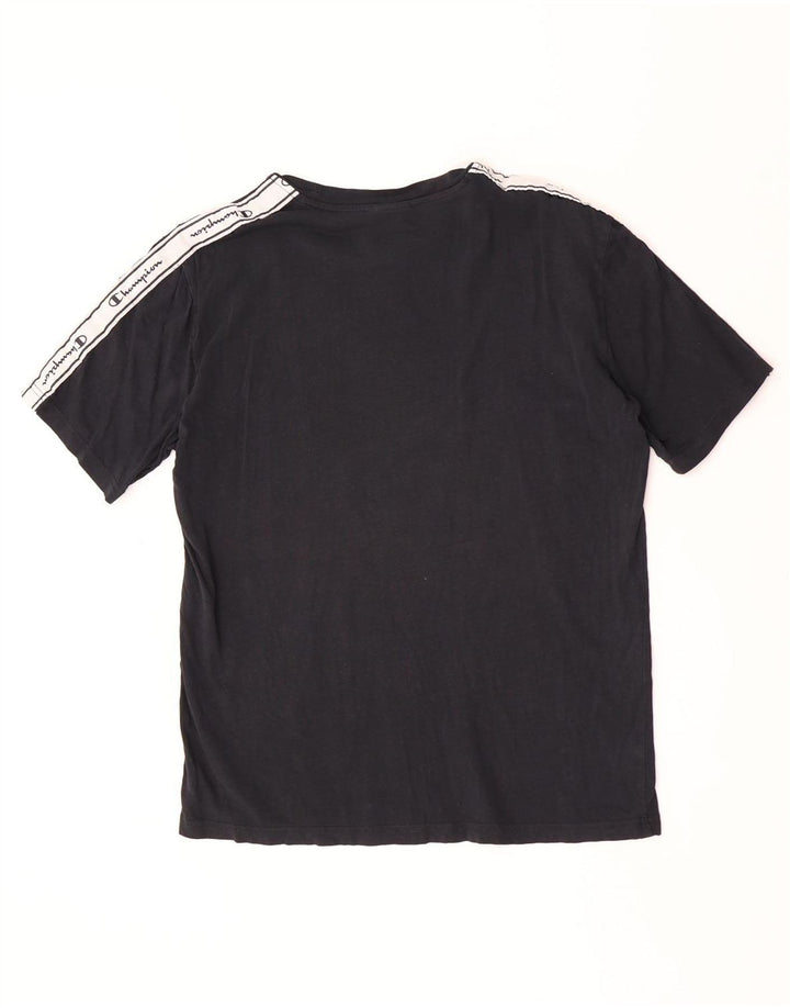 Champion Camiseta Gráfica Para Hombre Top Medium Black Colorblock
