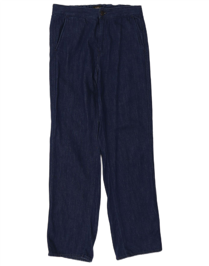 Lee Jeans Rectos Para Mujer Pequeños W27 L31 Algodón Azul Marino