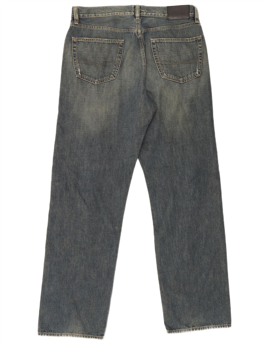 Vaqueros Hugo Boss Hombre Rectos W34 L32 Algodón Azul