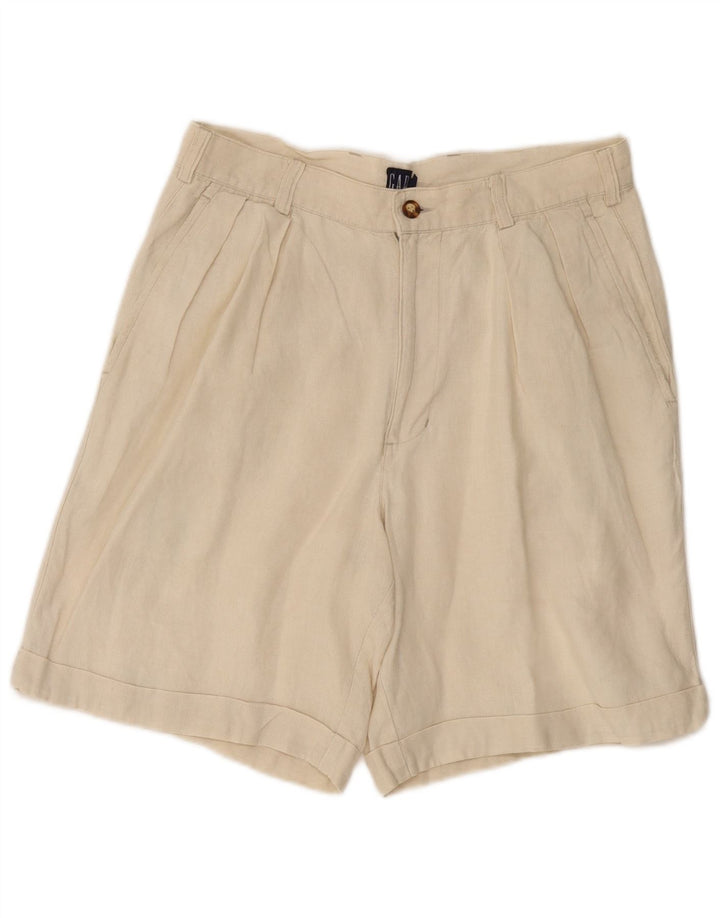 Pantalones cortos chinos con pinzas GAP para mujer W30 Medium White Linen