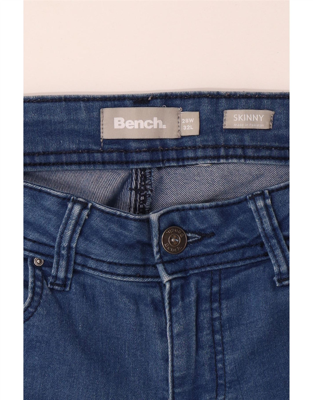 BENCH Vaqueros pitillo para mujer W28 L29 Azul