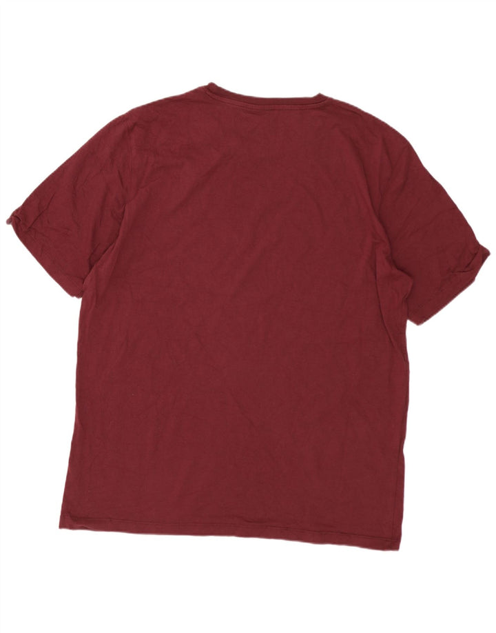 Jack & Jones Hombre Camiseta Top Medium Borgoña