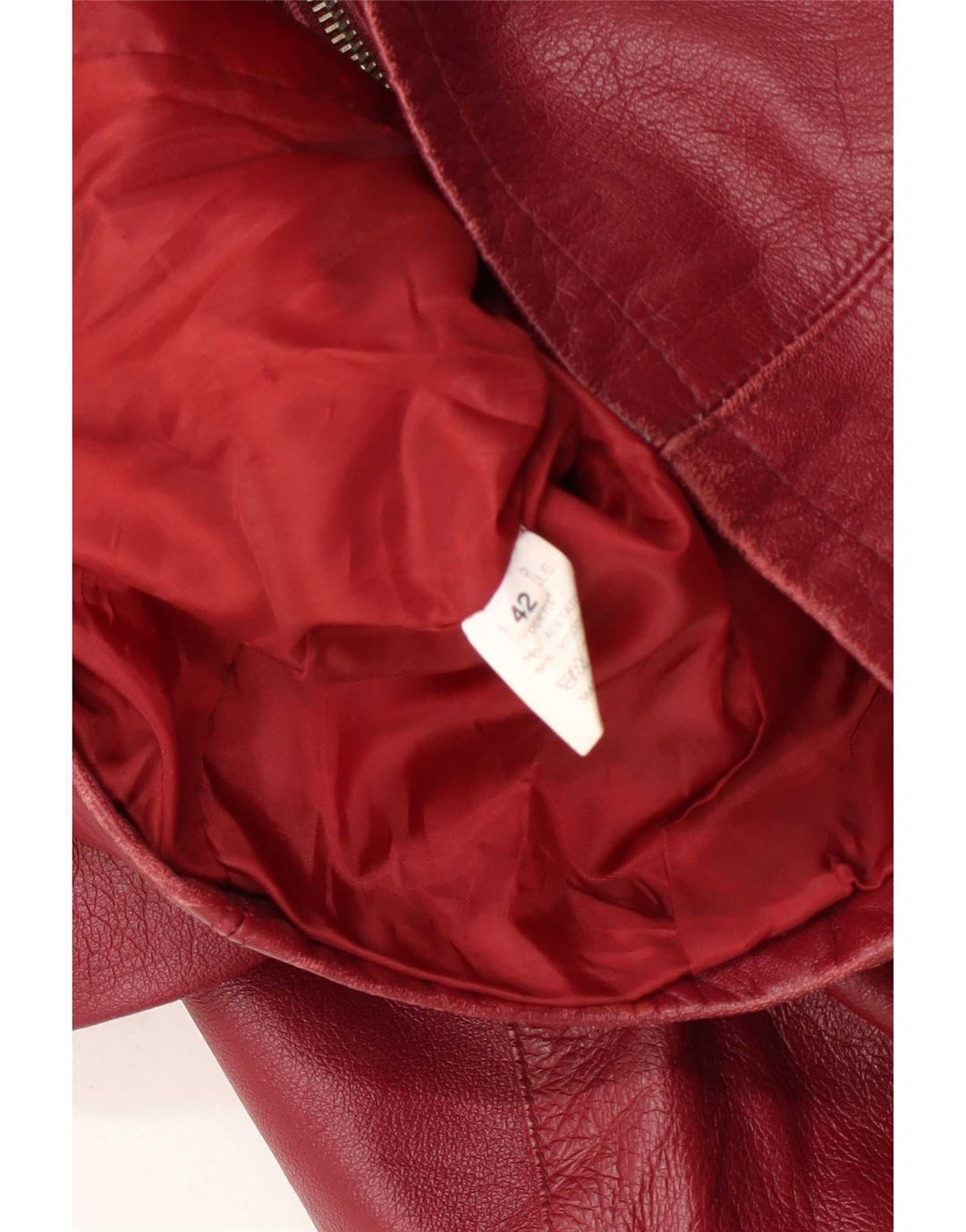 Chaqueta de cuero para mujer Mays IT 42 Medium Red