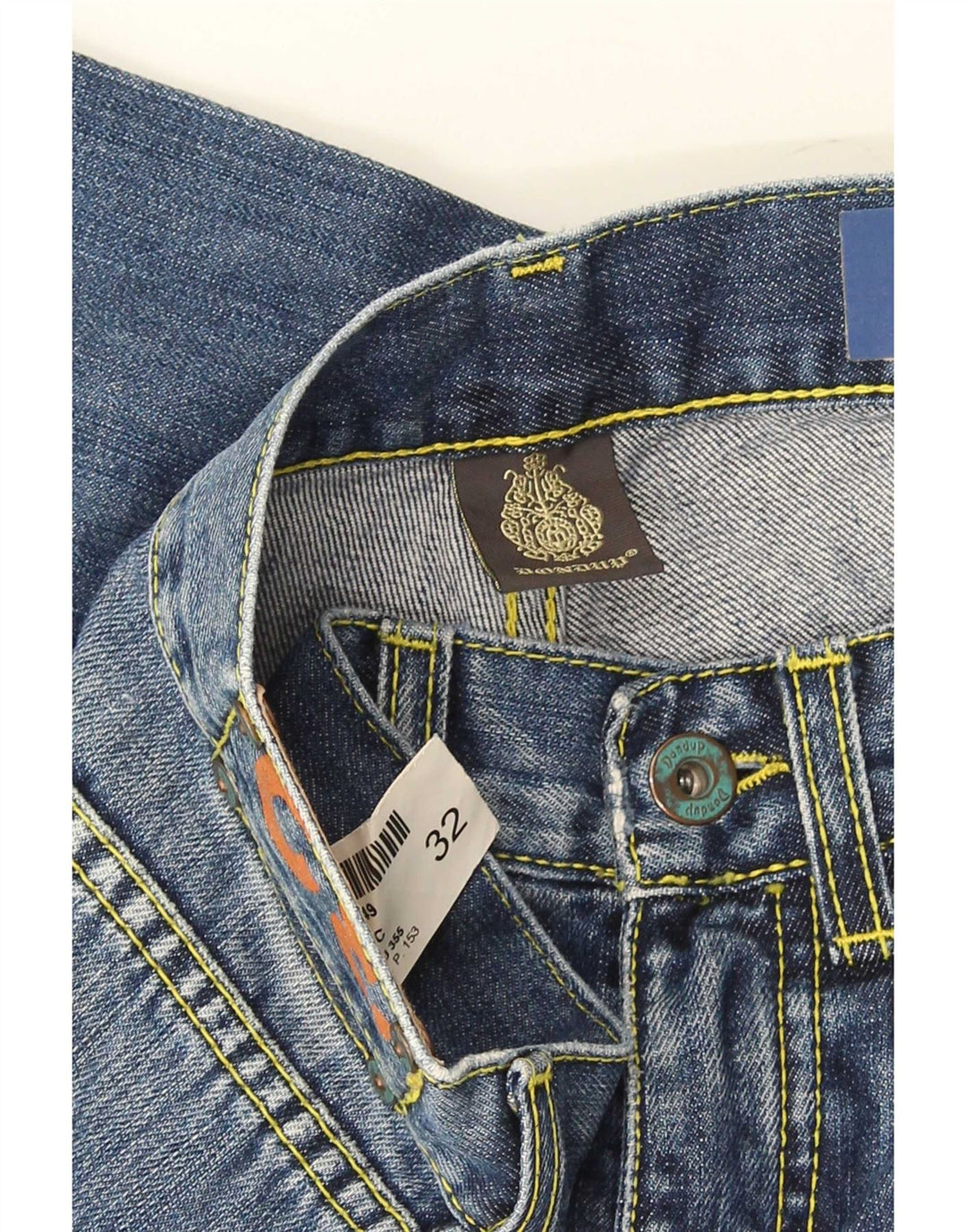 Dondup Vaqueros rectos estándar para hombre W32 L28 Azul marino