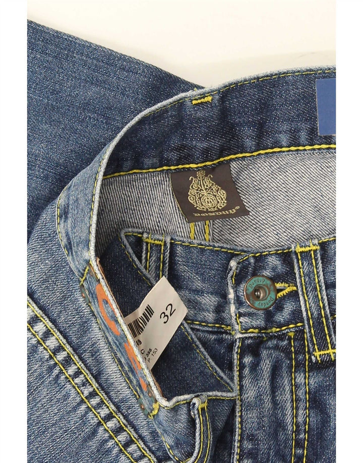 Dondup Vaqueros rectos estándar para hombre W32 L28 Azul marino