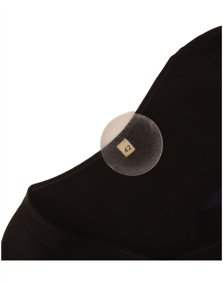 Vestido maxi vintage para mujer IT 42 Bloque de color negro medio