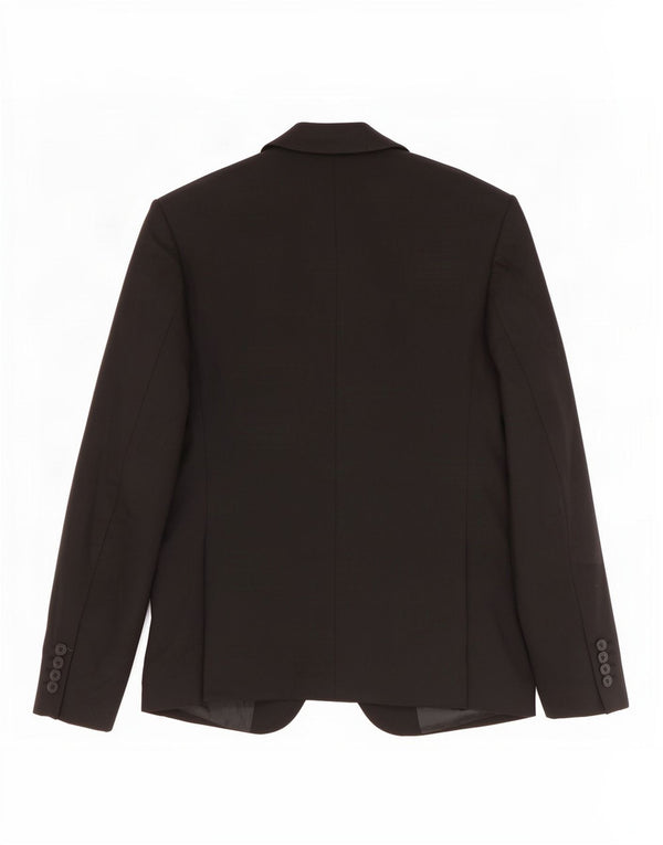 Zara Chaqueta tipo blazer de 2 botones para hombre EU 48 Mediano Negro Poliéster