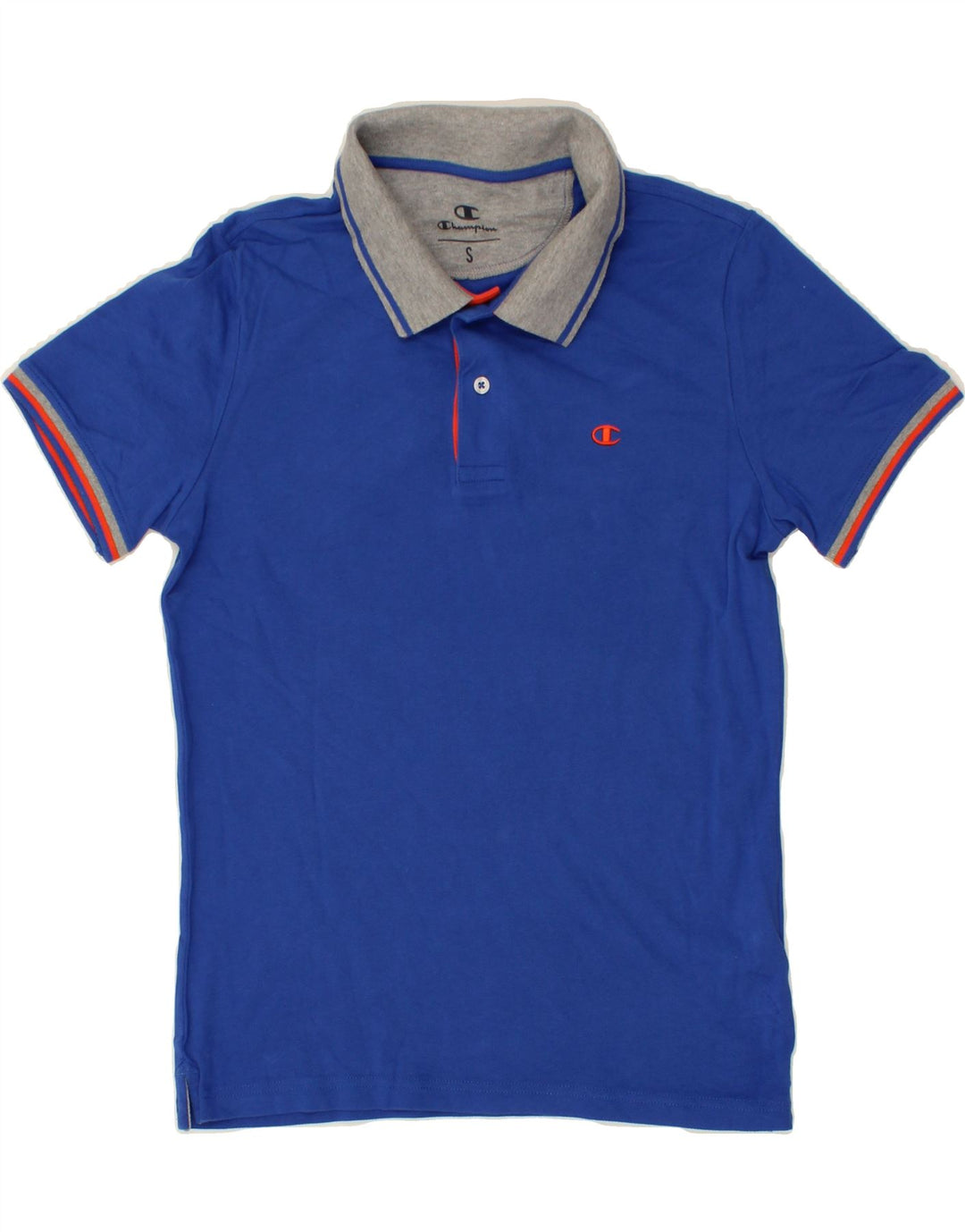 CHAMPION Mens Polo Shirt Small Blue Cotton Vintage Champion and Second-Hand Champion from Messina Hembry 