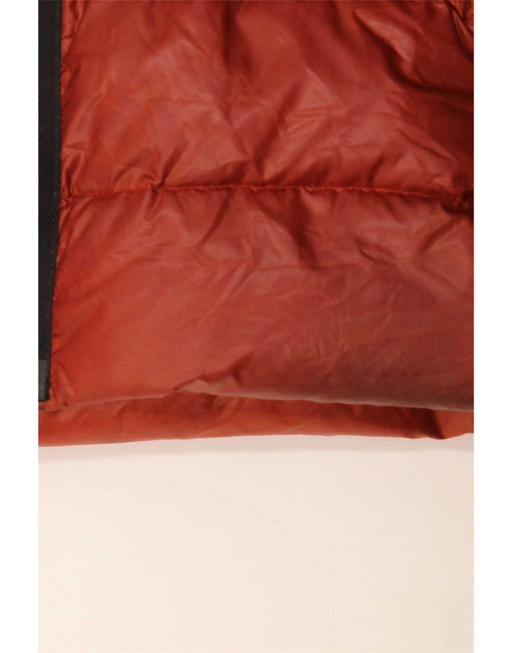 Fay Chaqueta acolchada con capucha para hombre UK 44 2XL Poliamida color block rojo
