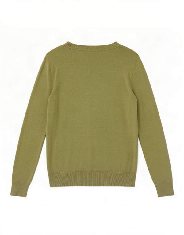 Marks & Spencer Jersey con Cuello Barco para Mujer UK 6 XS Acrílico Verde