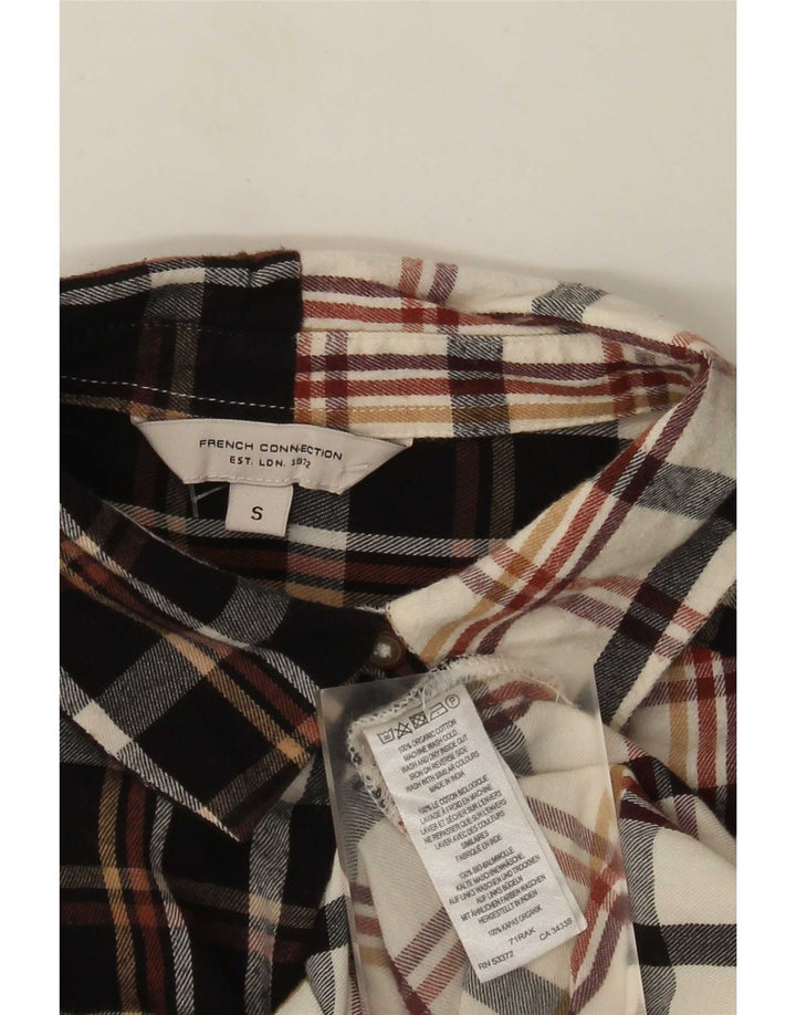 Vestido camisero para mujer de French Connection, talla 40, talla pequeña, cuadros multicolores