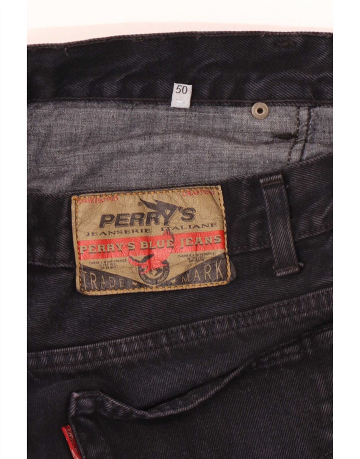 Perry's Jeans rectos para hombre IT 50 Large W32 L32 Negro