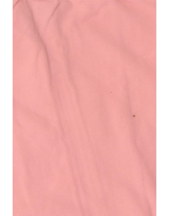 Adidas Mujer Crop Chándal Top Chaqueta UK 14 Medio Rosa Algodón