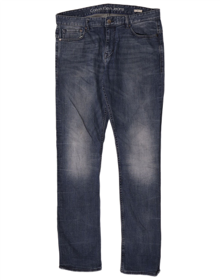 Calvin Klein Jeans ajustados para hombre W34 L34 Algodón azul
