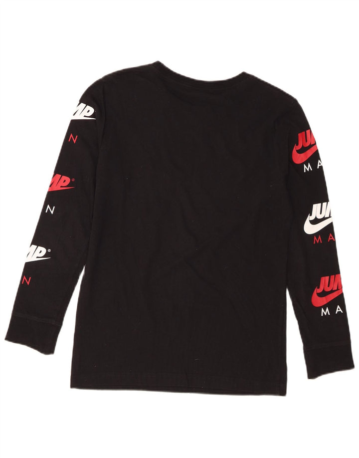 Jordan Boys Graphic Top Manga Larga 10-11 Años Mediano Negro