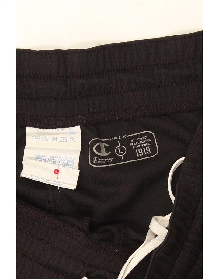 Champion Shorts deportivos con gráficos para hombre Poliéster color block negro grande