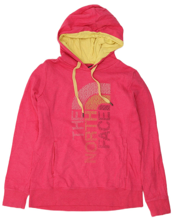 The North Face Sudadera con capucha gráfica con capucha para mujer UK 12 Medium Pink Sports
