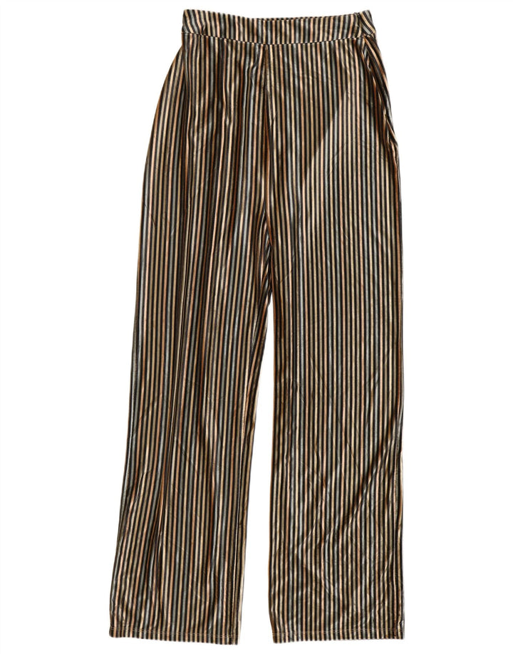 Zara Mujer Pantalón Talle Alto Mediano W28 L32 Rayas Multicolor