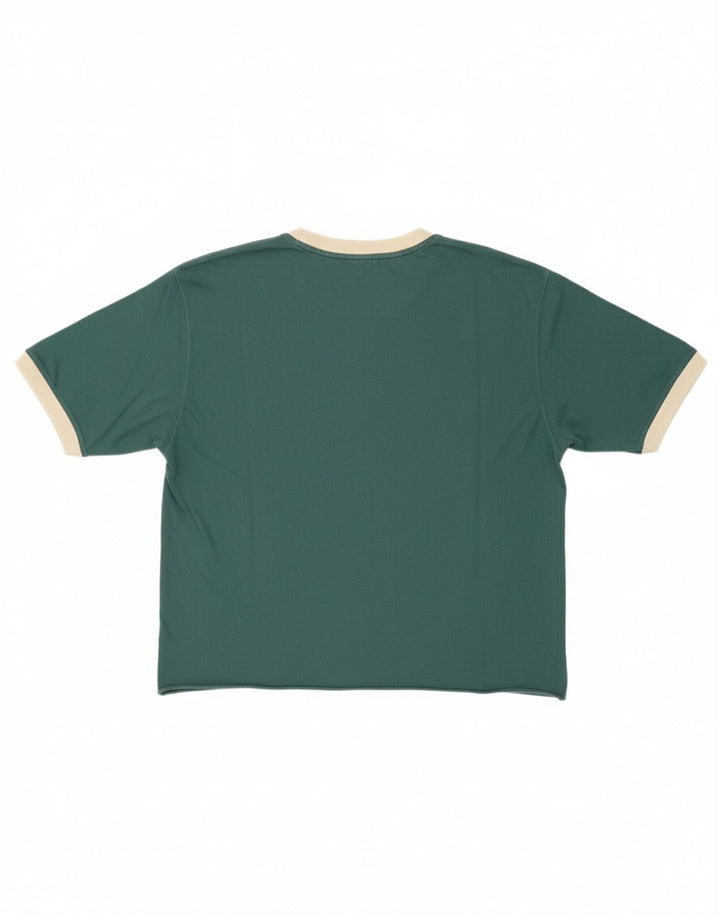 ASICS Womens Graphic T-Shirt Top UK 14 Large Green