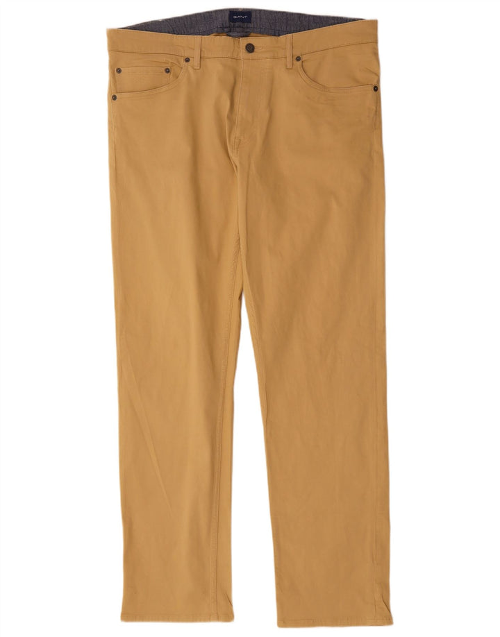 Gant Pantalones informales ajustados para hombre W38 L31 Algodón marrón