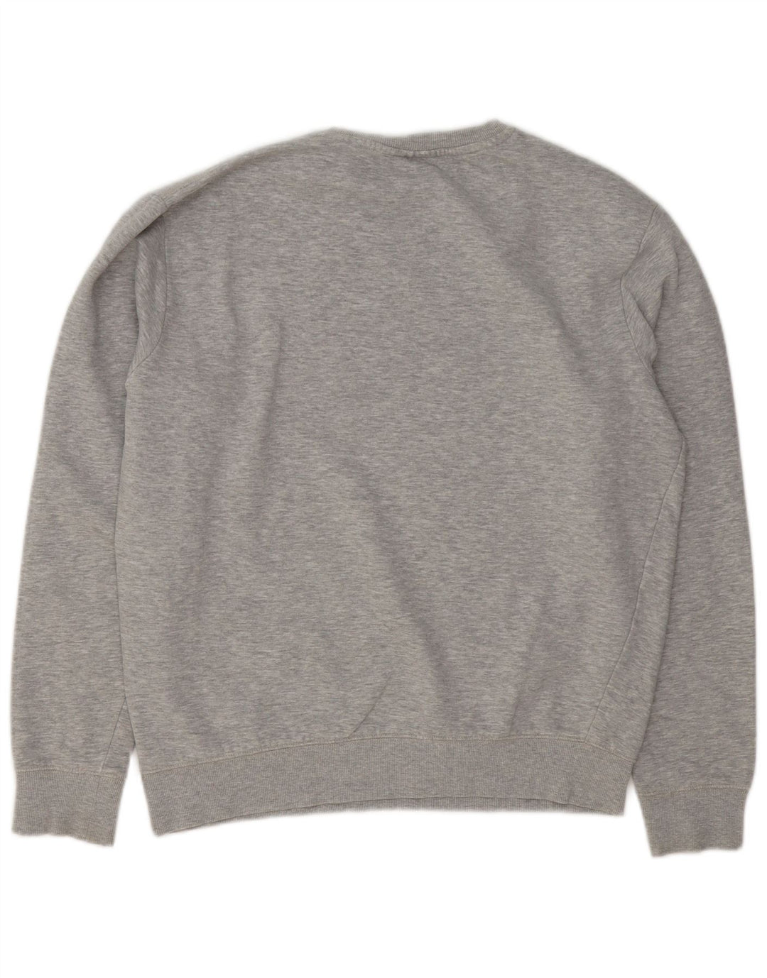 Fila Sudadera Gráfica Para Hombre Jersey Grande De Algodón Moteado Gris