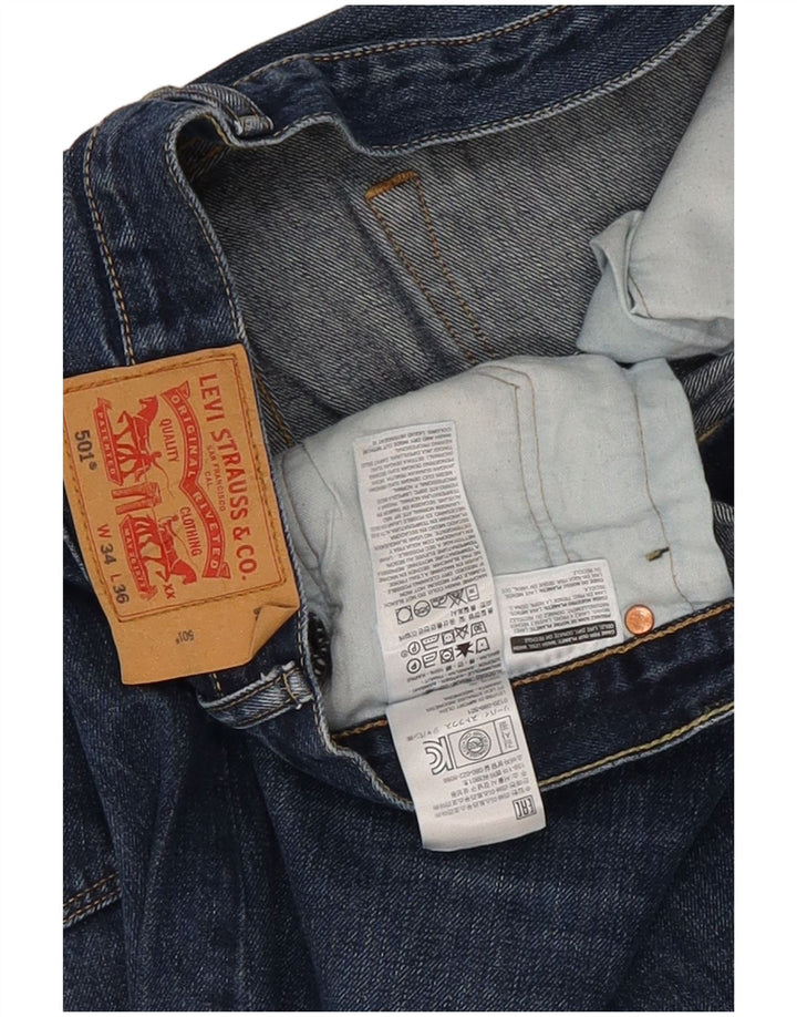 Levi's Vaqueros rectos 501 para hombre W34 L36 Algodón azul