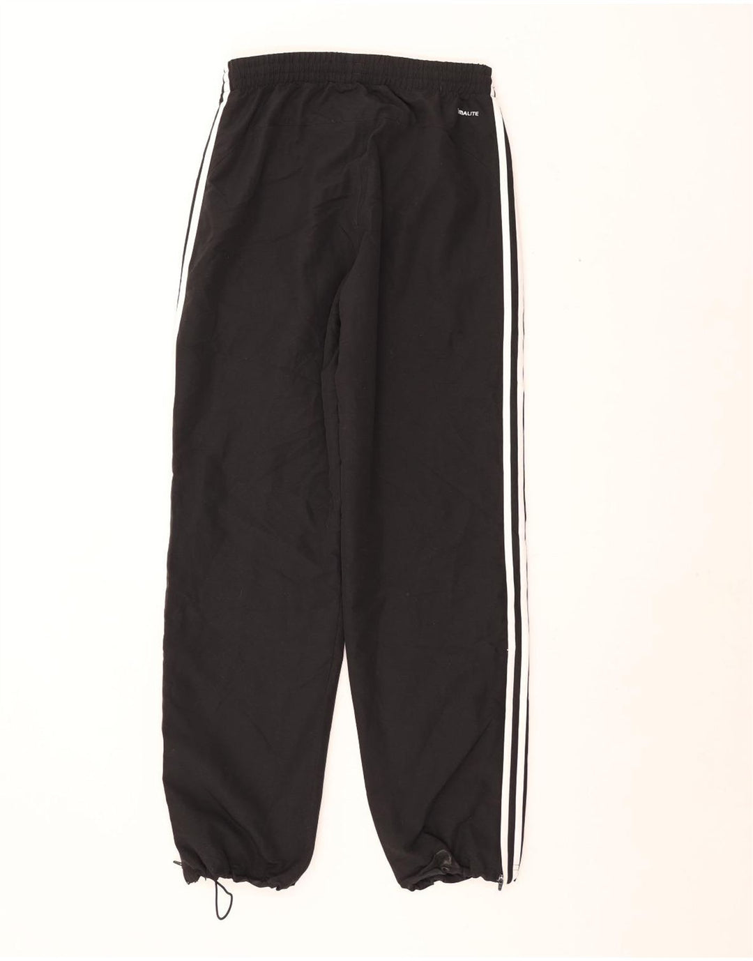 Adidas Hombre Climalite Chándal Pantalones Joggers Pequeño Poliéster Negro