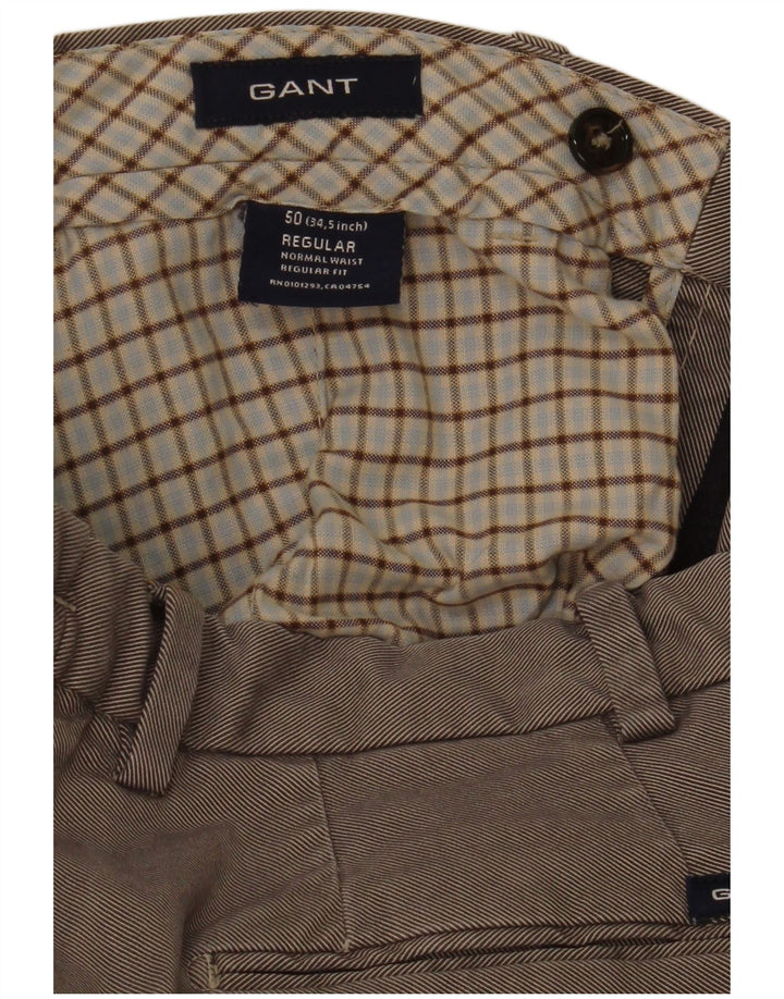 Gant Pantalón de traje regular para hombre IT 50 Large W35 L29 Gris