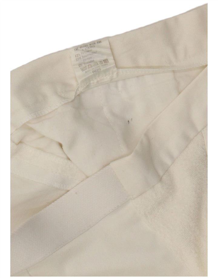Adidas Mujer Chino Shorts W34 Grande Poliéster Blanco