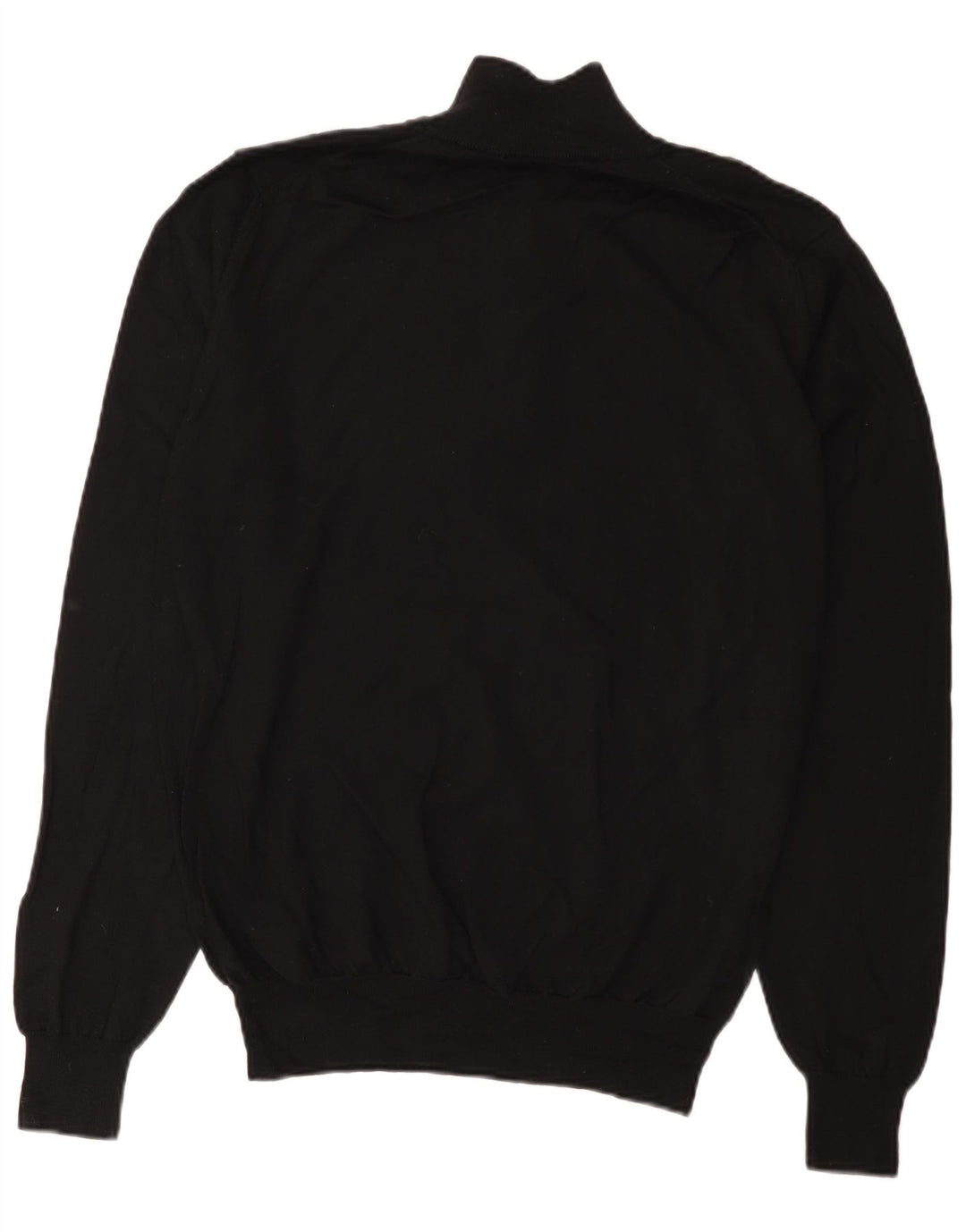 J.Lindeberg Jersey con cuello y cremallera para hombre, talla 2XL, lana negra