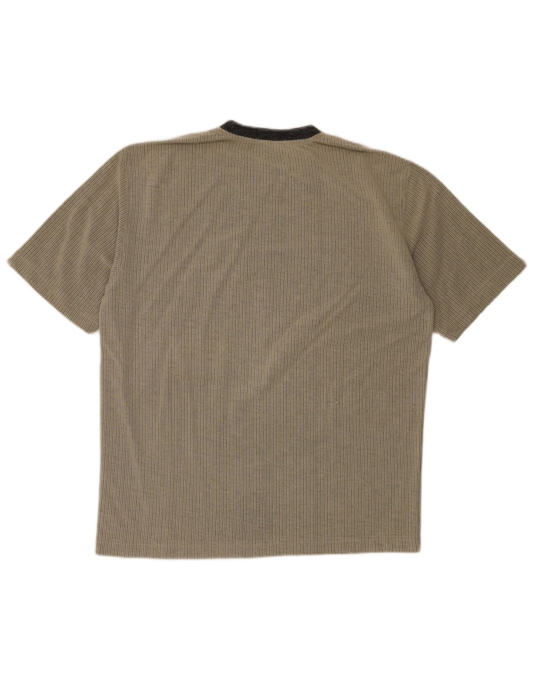 Tessitore Camiseta para hombre Top Large gris a rayas