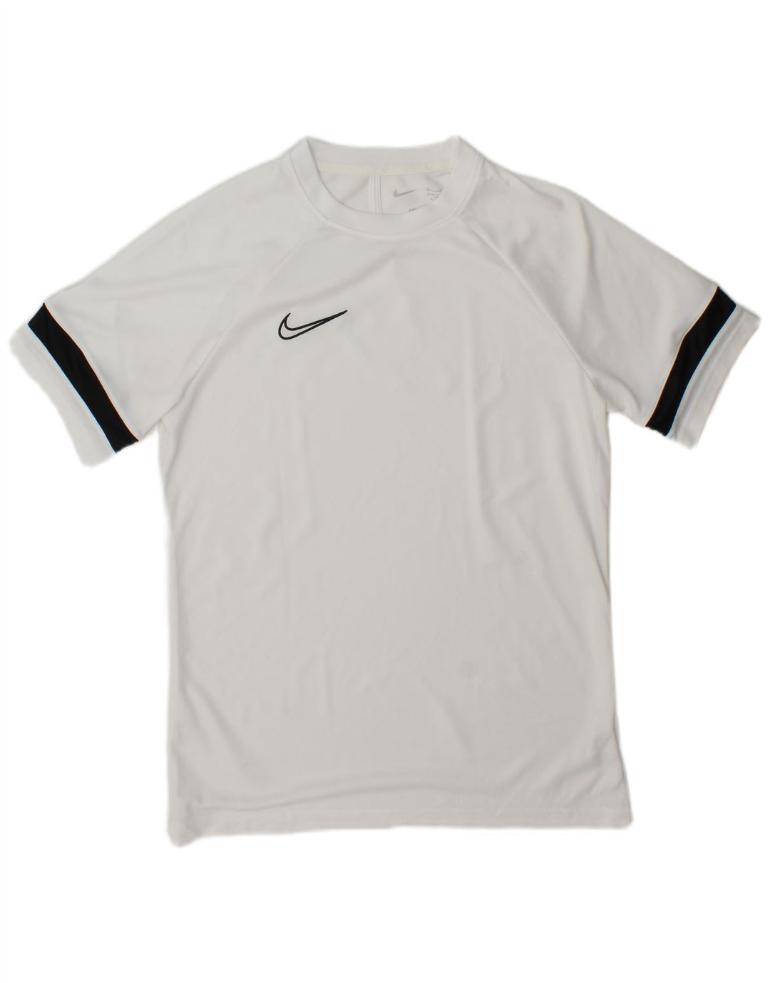 Camiseta Nike Dri Fit para hombre Top medio blanco color block Poliéster