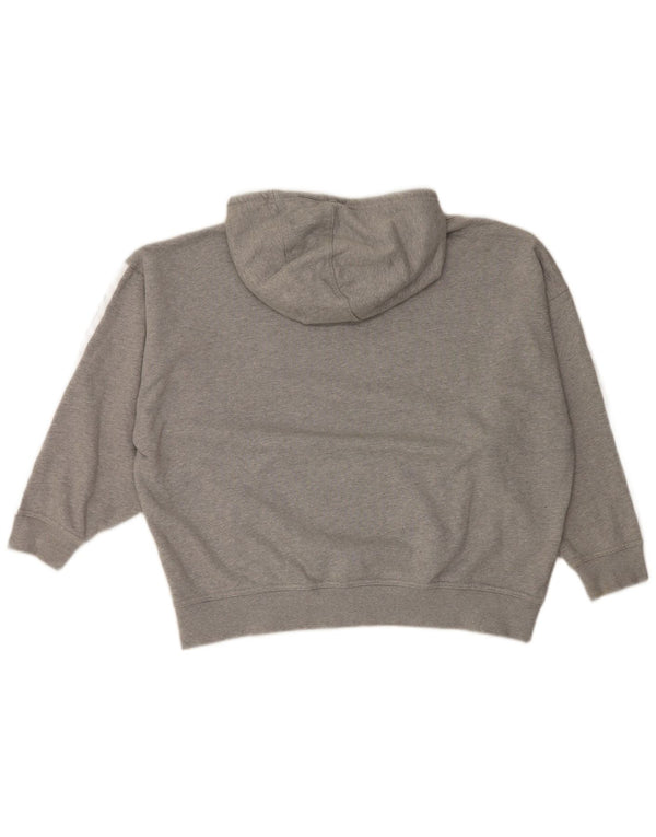 Adidas Jersey con capucha extragrande para mujer UK 14 Algodón gris medio