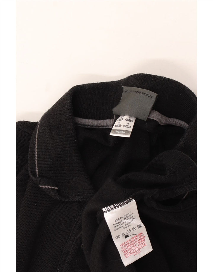 Polo Umbro Hombre Algodón Negro Mediano