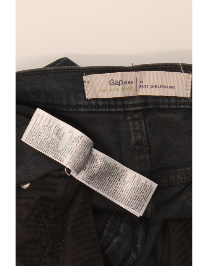 Vaqueros ajustados para mujer GAP Girlfriend W31 L27 Algodón negro