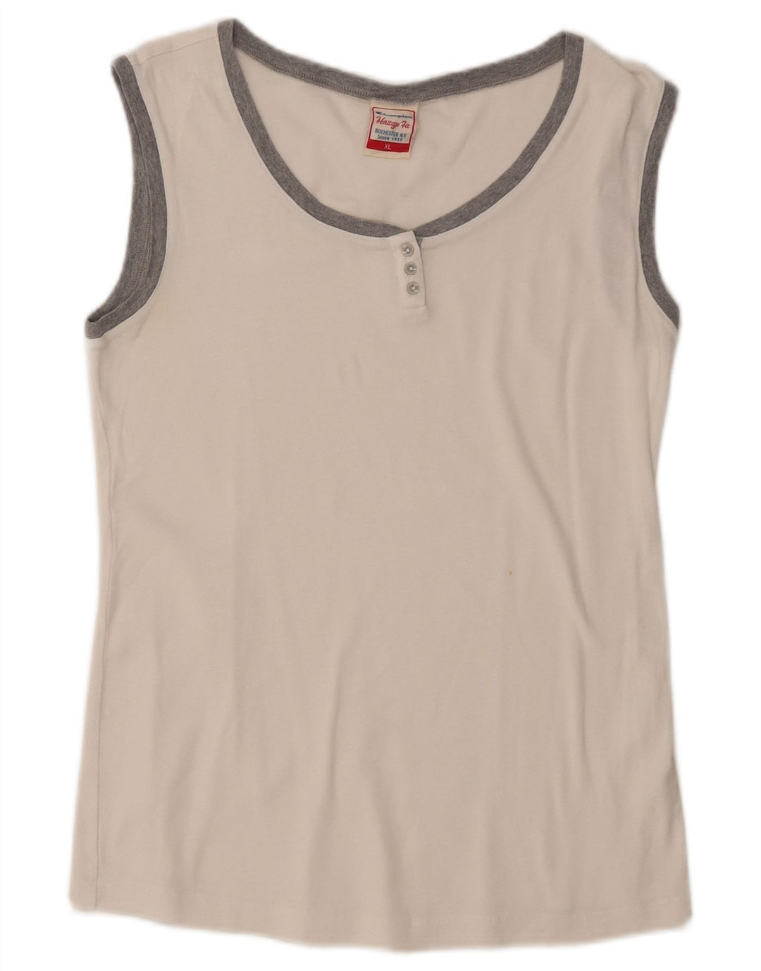 Champion Heritage Fit Camiseta sin Mangas para Mujer UK 40 XL Blanco