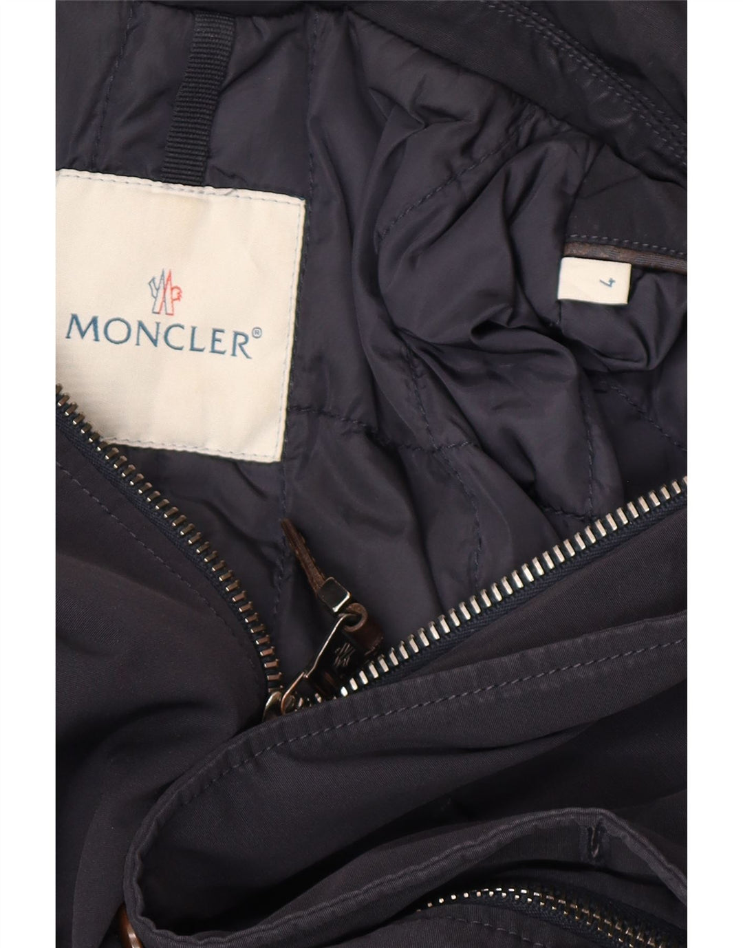 Moncler Chaqueta Acolchada Hombre Talla 4 XL Poliéster Azul Marino