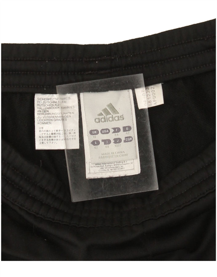ADIDAS Pantalones de chándal para mujer UK 46 Grande Poliéster negro