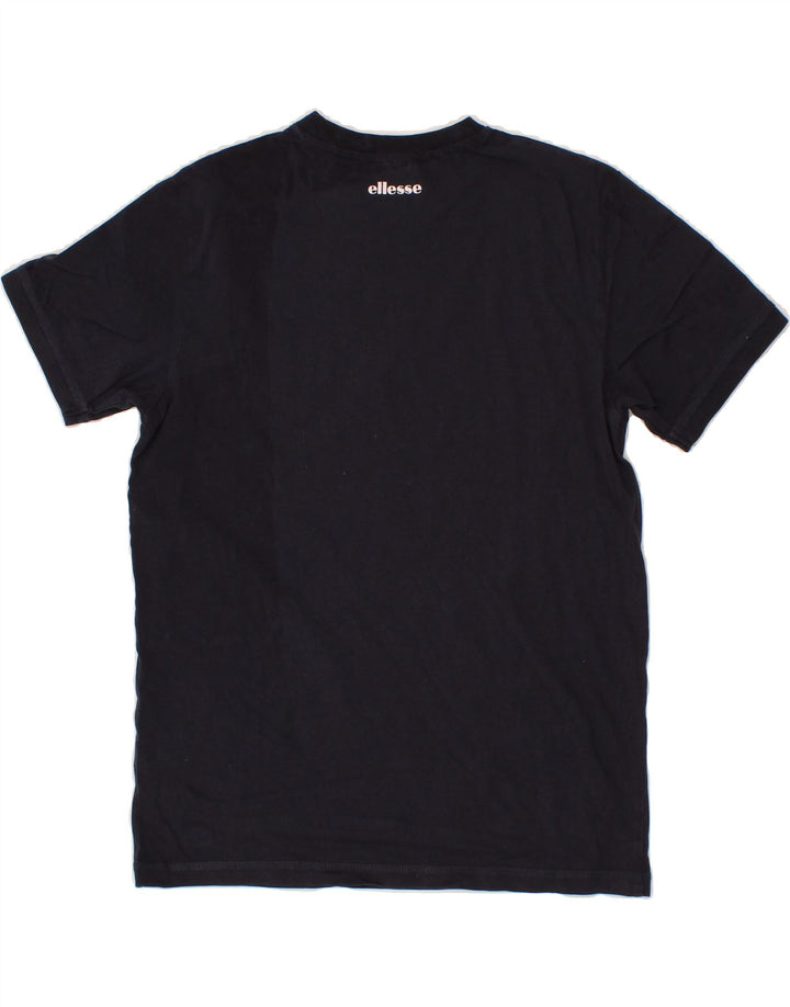 ELLESSE Mens Graphic T-Shirt Top Medium Navy Blue Vintage Ellesse and Second-Hand Ellesse from Messina Hembry 