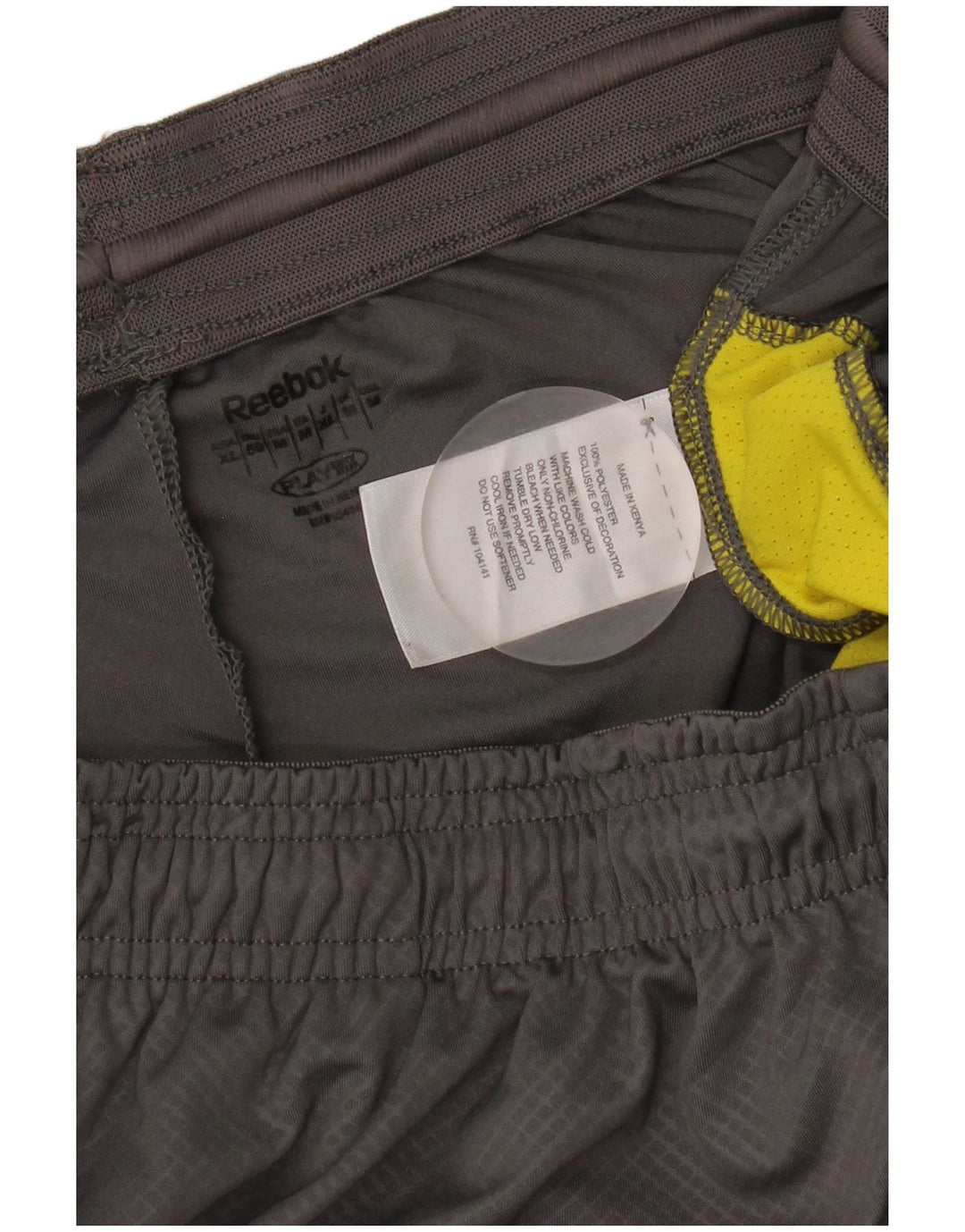 Pantalones cortos deportivos Reebok Hombre Gris medio Colorblock Poliéster