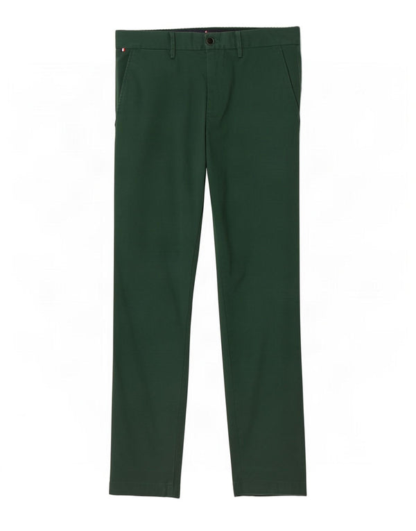 Tommy Hilfiger Pantalones chinos ajustados para hombre W32 L32 Algodón verde