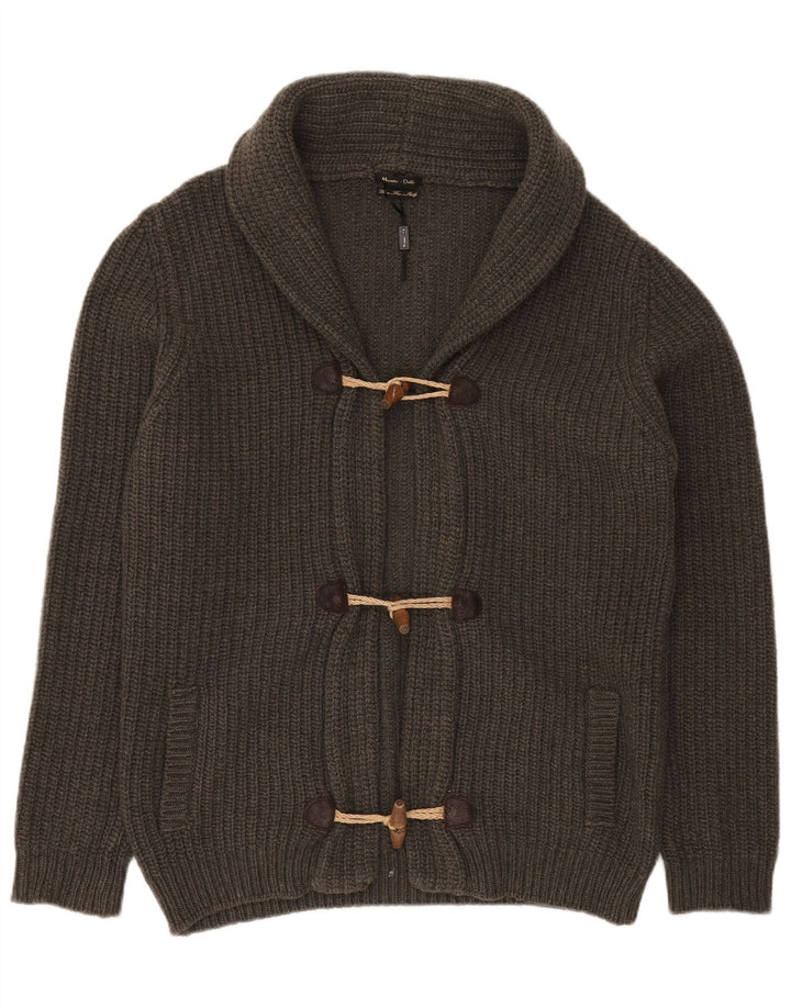 Massimo Dutti Cárdigan Mujer UK 40 XL Lana Verde