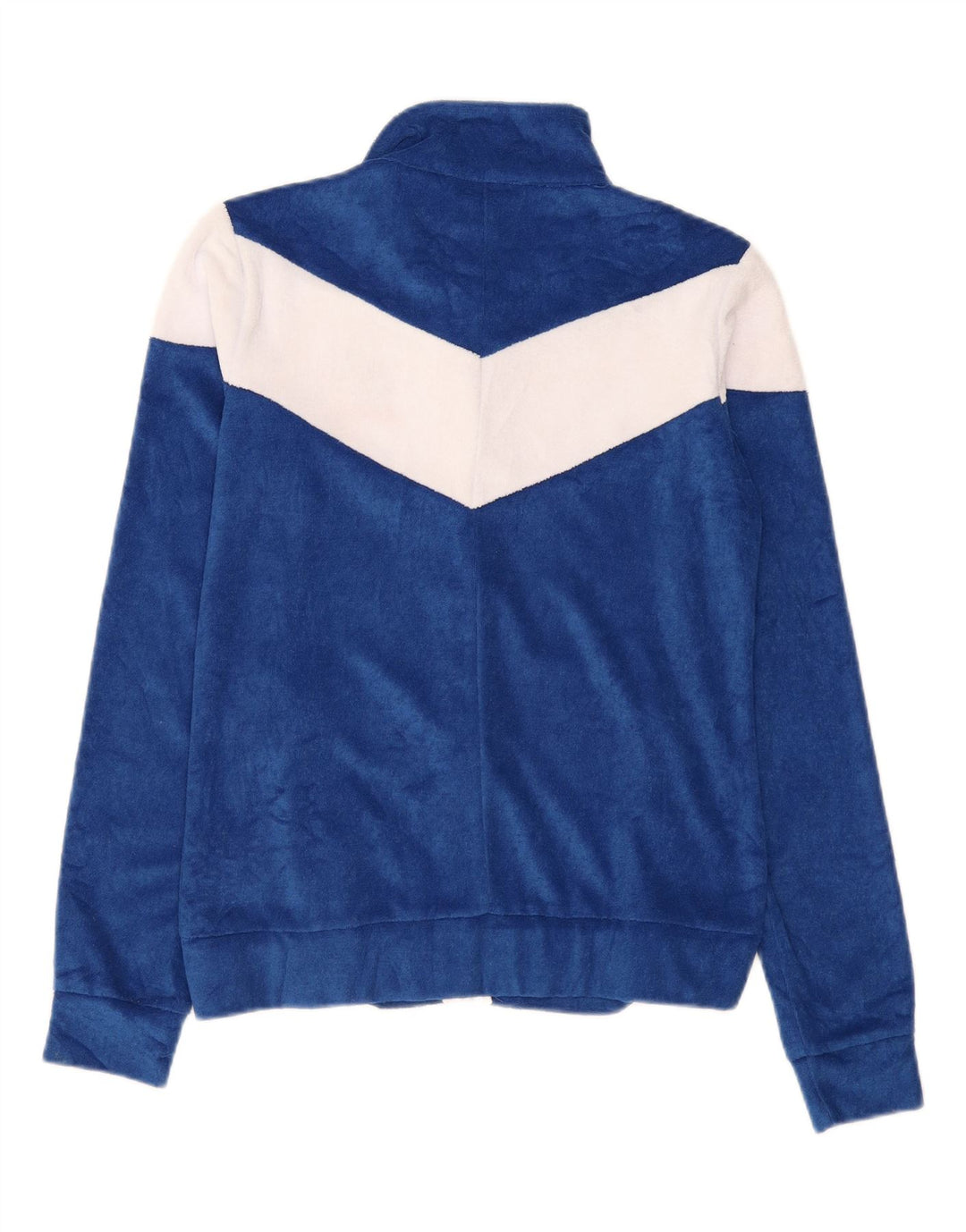 Lotto Chaqueta de chándal de terciopelo para mujer UK 44 Azul medio Colorblock
