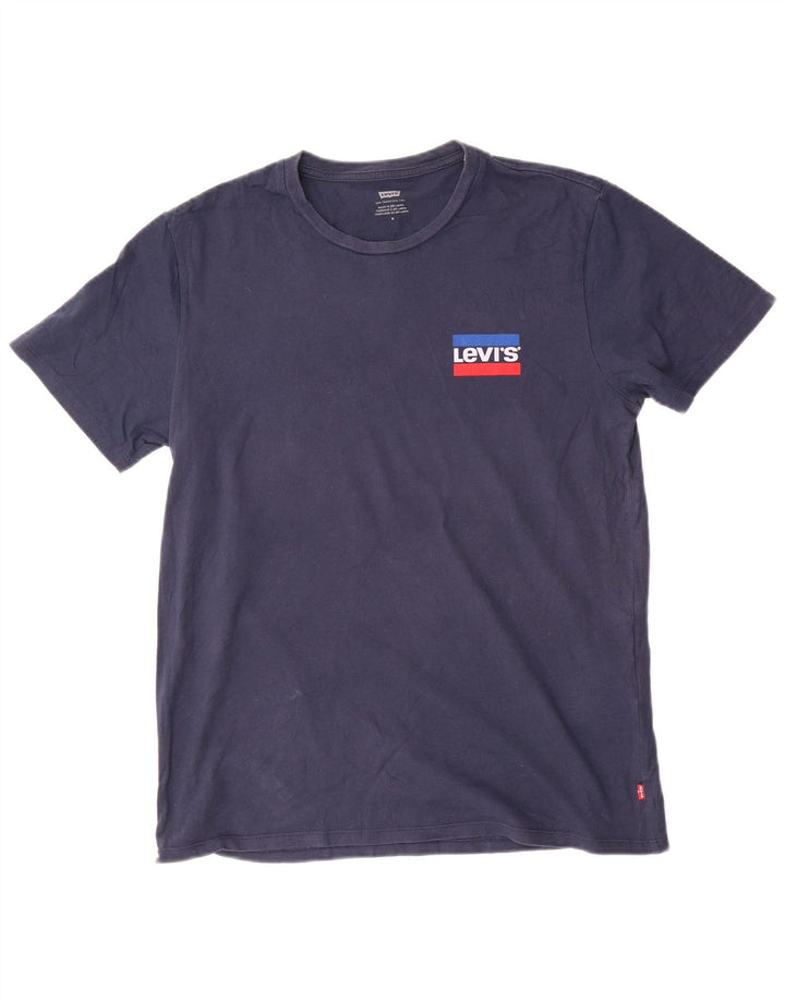 Levi's Hombre Camiseta Gráfica Top Medium Azul Marino Algodón