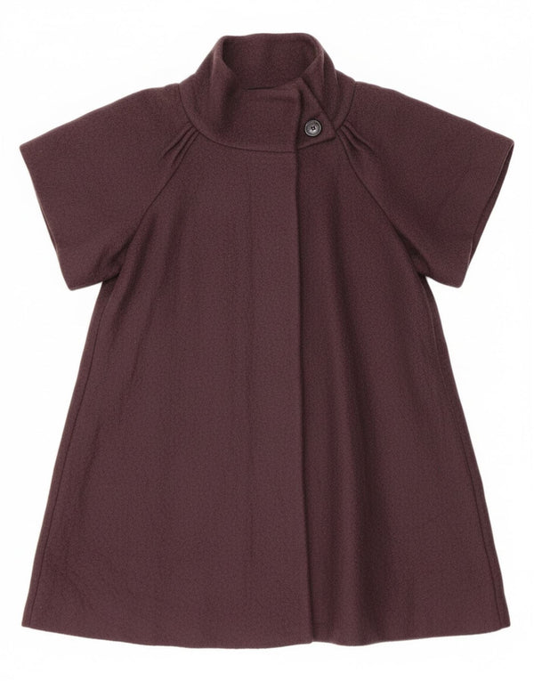 Max & Co. Abrigo de manga corta para mujer UK 44 Medio Púrpura