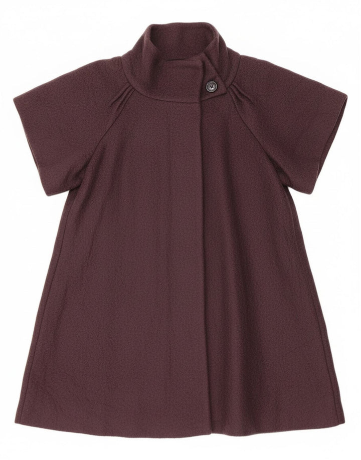 Max & Co. Abrigo de manga corta para mujer UK 44 Medio Púrpura