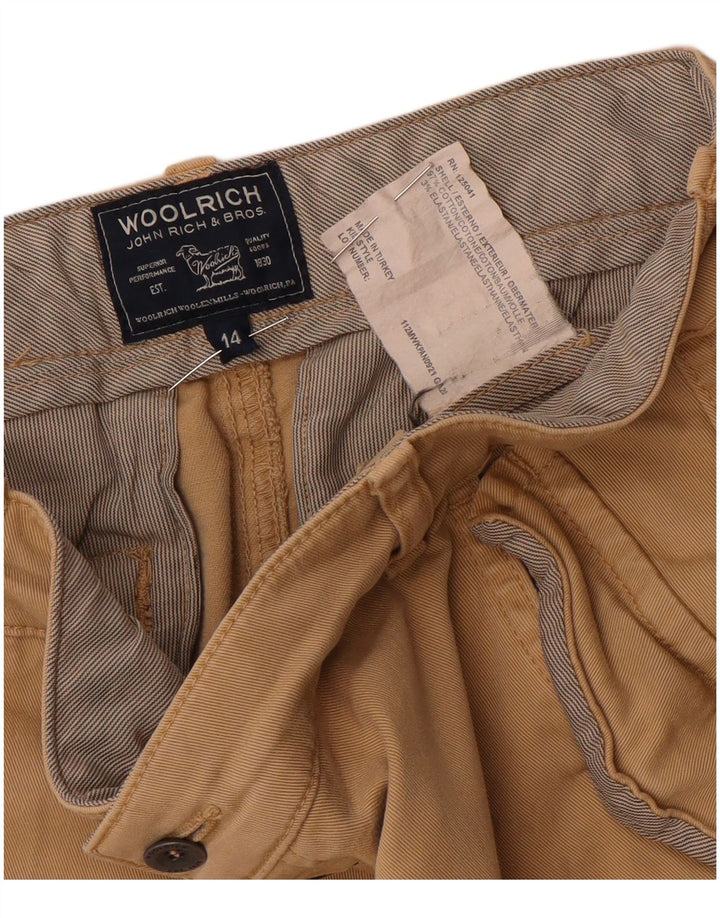 Woolrich Pantalones cargo ajustados para mujer UK 14 Medium W30 L32 Algodón beige